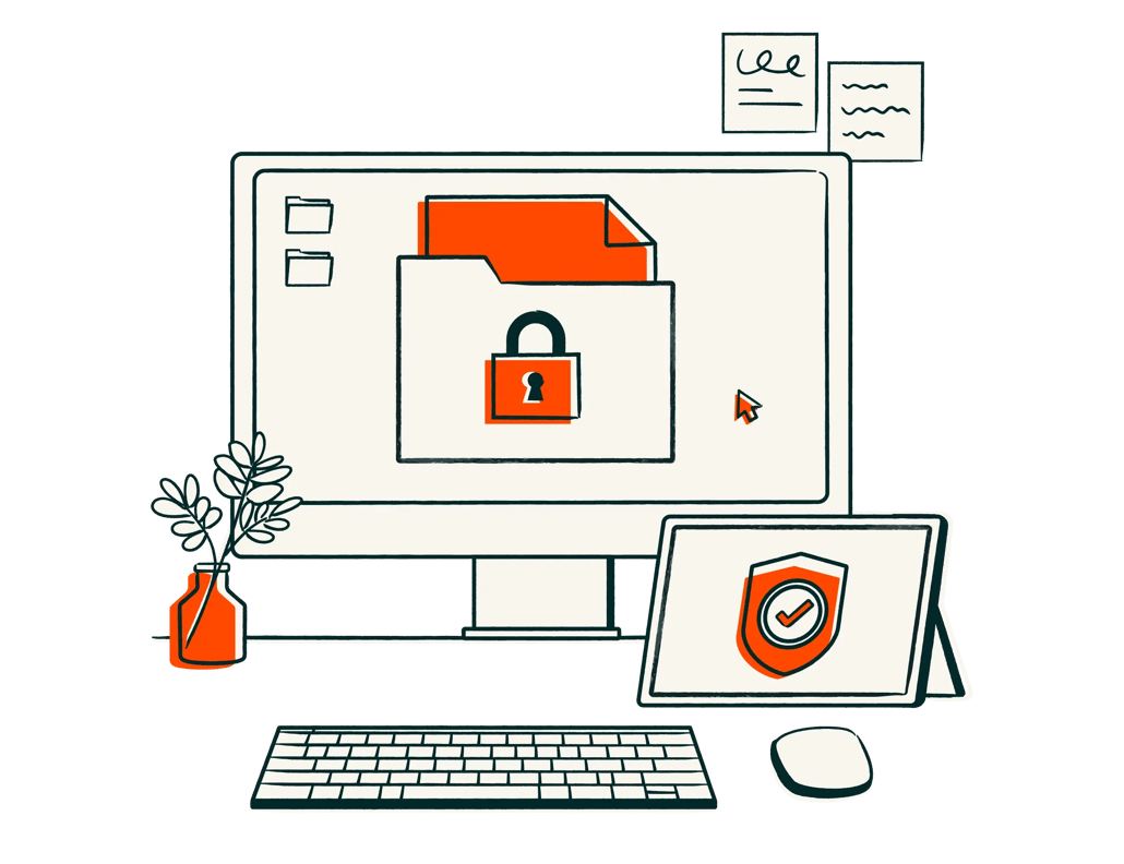 Secure Work_Linear_llustrations_Environmental