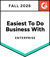 Easiest To Do Business With Enterpriseのバッジ