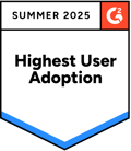 スモールビジネス部門Highest Adoptionのバッジ