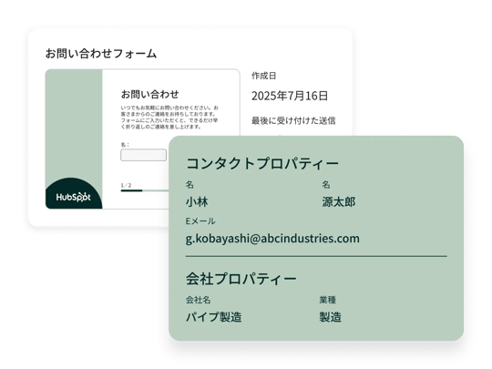 フォームの簡略化と送信の詳細