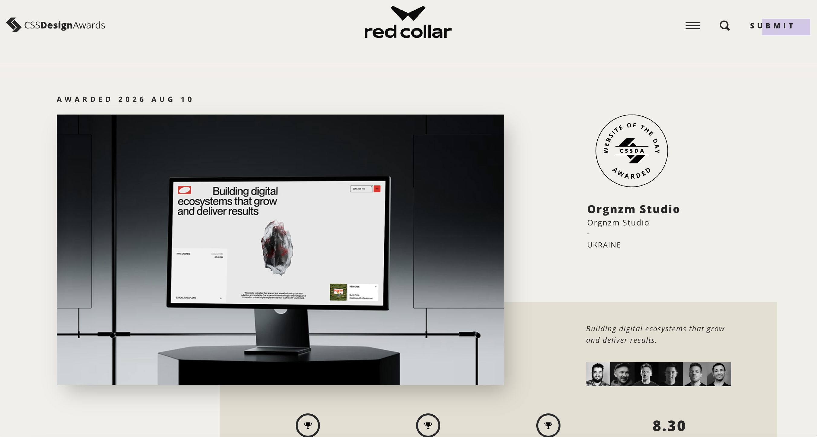 CSS DESIGN AWARDS