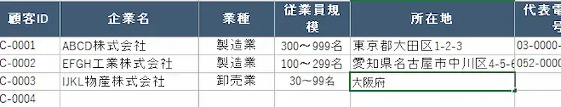 2. 情報を入力する