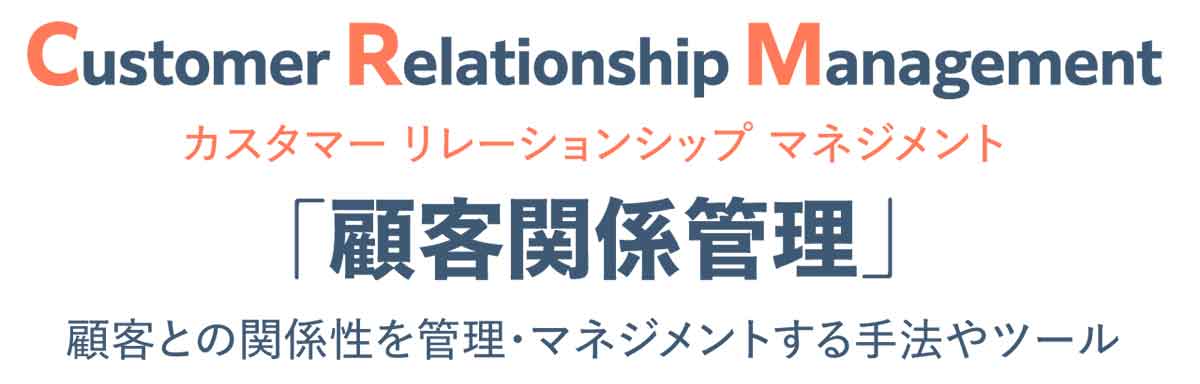 CRM(Customer Relationship Management:顧客関係管理)