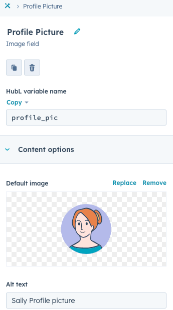 プロファイル写真でモジュールを始める